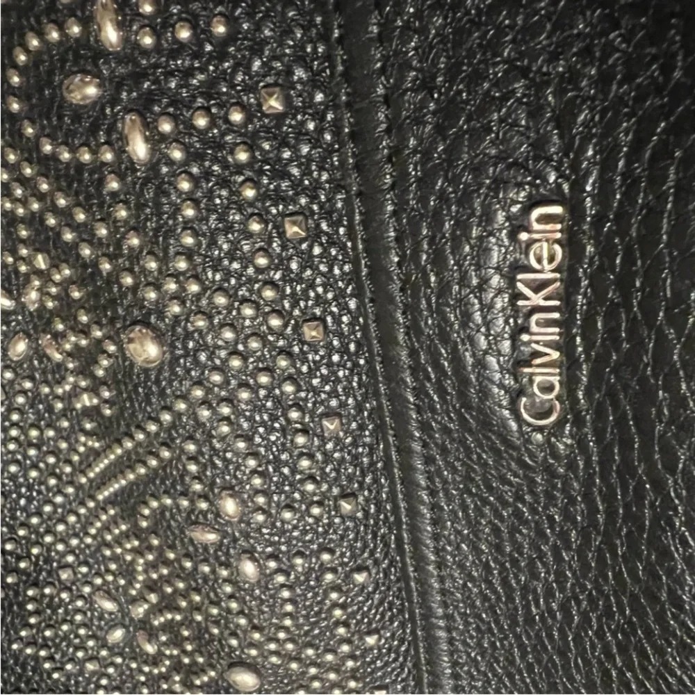 Calvin Klein Black Studded Hobo Bag